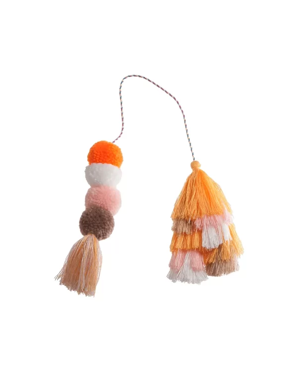 Bogg Bag Bauble Creamsicle Double Tassel