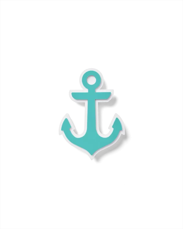 Bogg Bit Turquoise Anchor